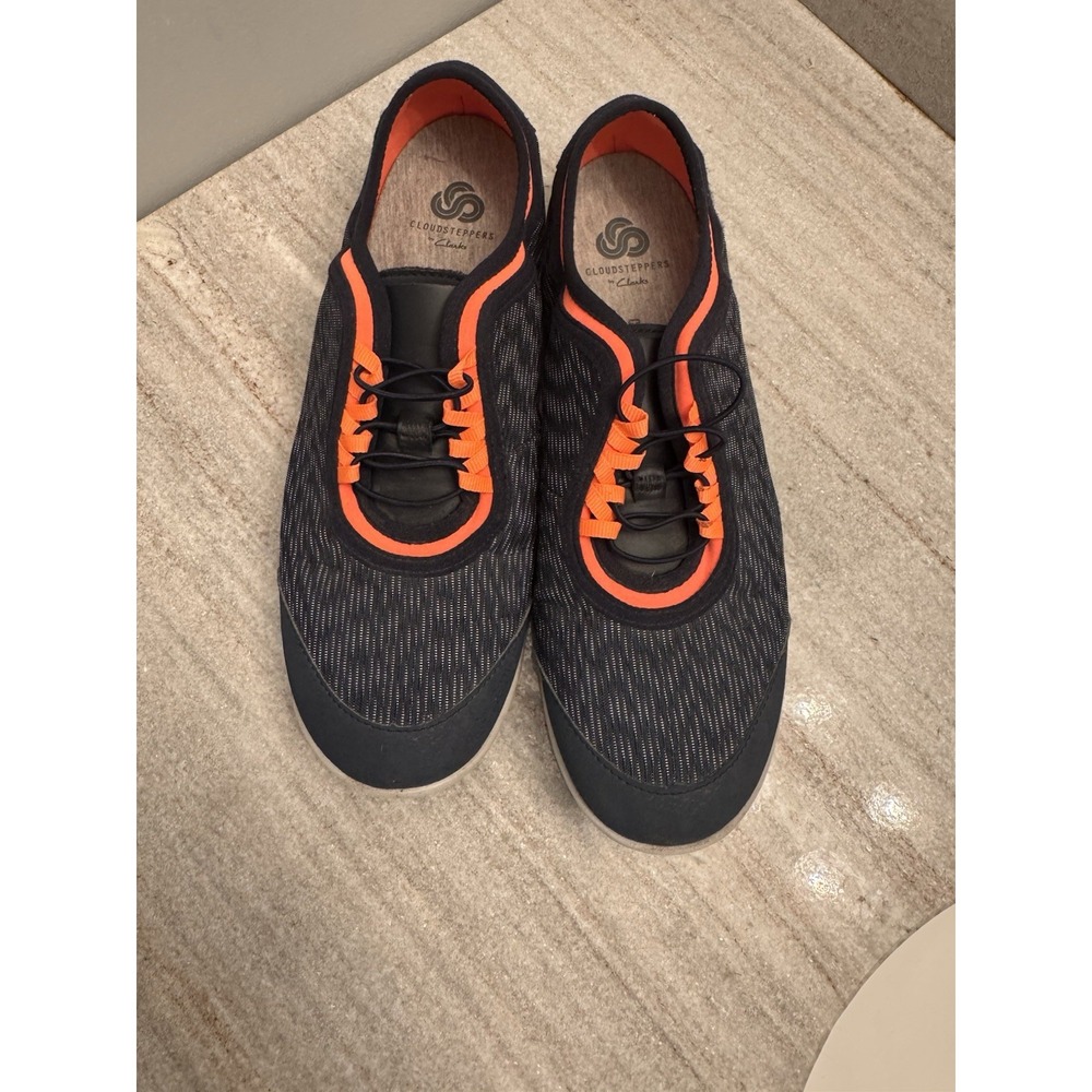 Cloudsteppers by Clark's Womens Allena Bay Slip On Sneakers Blue Orange 8.5 - Picture 6 of 9